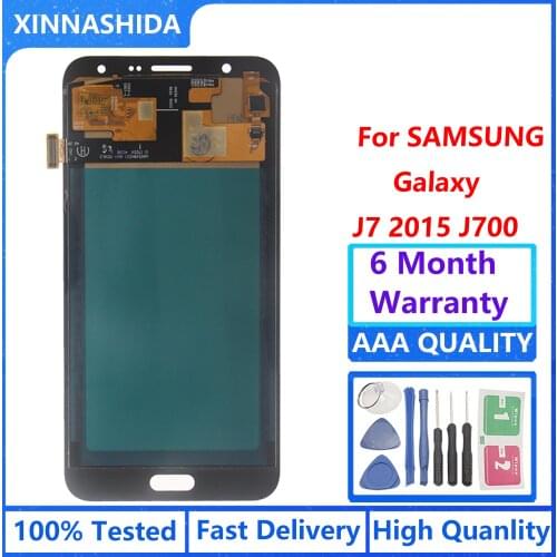 Copy OLED For Samsung Galaxy J7 2015 J700 J700F LCD Display Touch Screen Digitizer Replacement For Samsung J700 J700H J700M