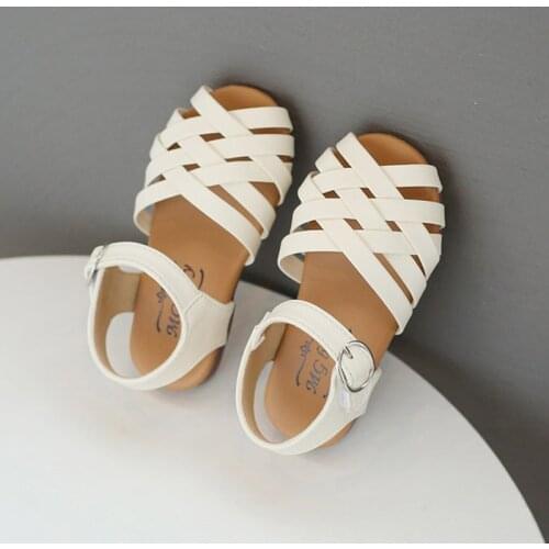 Baby Girls Woven Summer Sandals Gladiator Roman Beach Shoes 3-8 Years Old Size 4 5 6 7 Kids Princess Sandals Fashion Casual 3T