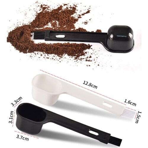 HGHO Tea Shop Spoon Stirring Rod Spoon Pearl Milk Fruit Powder Coffee Bean Coffee Spoon for Coffee Shop Black White
