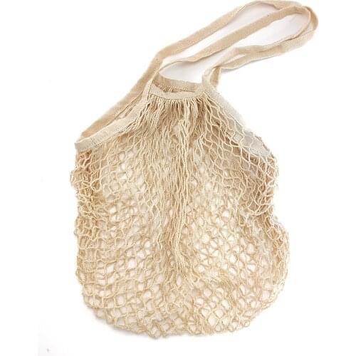 Reusable Mesh Shopping Bag Storage Long String Handbag Fruit Vegetables Storage Totes Hnad Bag Net Bag Shop Grocery Tote Bags