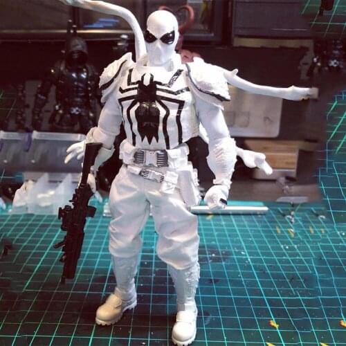 1/12 White Venom Special Ant Clothes Set For 6 Inch Action Figure Model In Stock