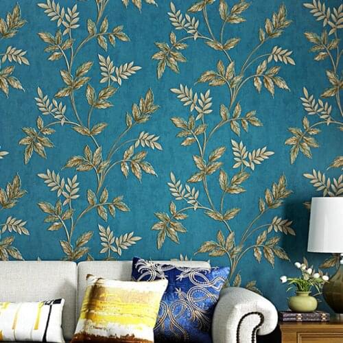 Beibehang Retro American Country Wallpaper Non-woven Fabric 3D Pastoral Style Bedroom Living Room Home Decoration Wallpaper