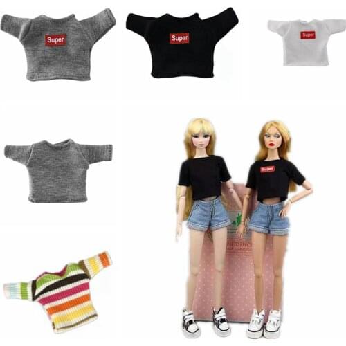 1/6 Doll Clothes Fashion Handmade Shorts Shirt Tops For Barbie Clothes Outfits For Blythe Dolls Accessories Kid DIY Toy Cosplay
