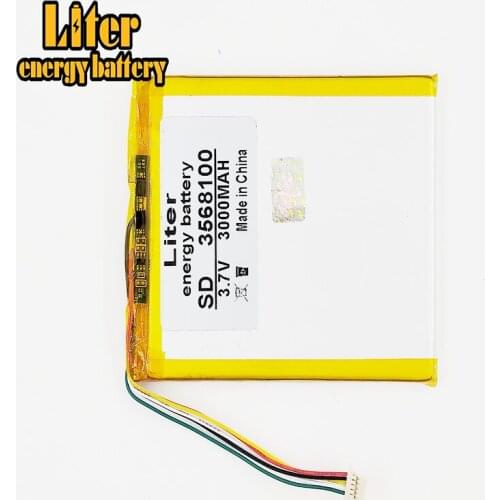 Polymer battery 3000mah 3.7V 3568100 Liter energy battery for Digma 3G rechargeable batteries