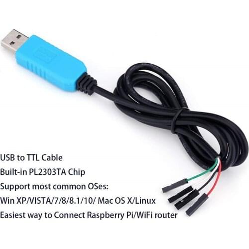 PL2303 TA USB TTL RS232 Convert Serial Cable PL2303TA Compatible with Win XP/VISTA/7/8/8.1 better than pl2303hx
