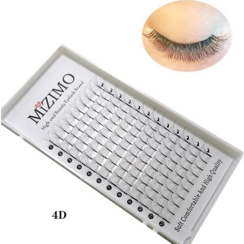Lashes Premade Wide Fans 4D Short Stem Russian Volume Professional Eyelash Extensions Faux Mink Natural Softness Makeup Tools