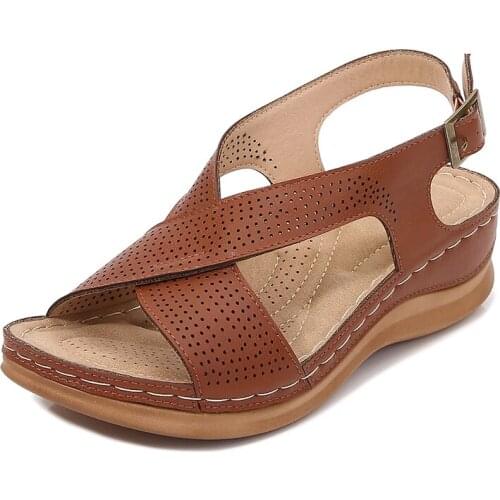 Fashion Women Wedges Sandal Platform Buckle Open Toe Outdoor Summer Casual Sandals for Ladies slippers Shoes women