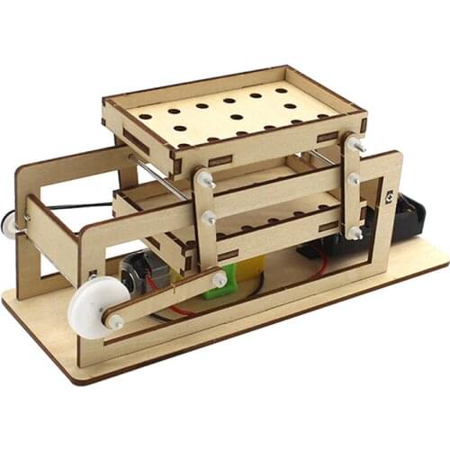 DIY Electric Wooden Sieve Model Student Technology Making Inventions Scientific Laboratory Equipment Science Educational Toy
