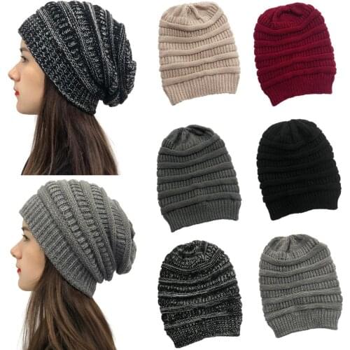Unisex Knitted Hats Woman Winter Beaines Breathable Men Gorras Simple Warm Skullies Solid Casual Lady Elegant All-match Cap