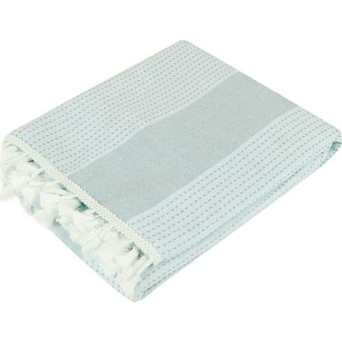 Stitching Tassel Tablecloth Striped Table Cloth Rectangle Cotton Linen Dust-Proof Table Cover for Kitchen Dining