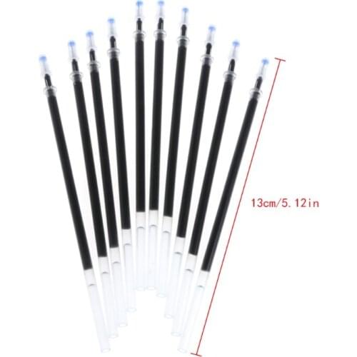 10Pcs 0.5mm Gel Ink Ballpoint Pen Refill Black Blue Red Refill Rods School Stationery Supply Writing Tools