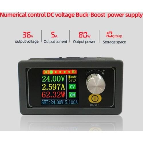 XYS3580 DC DC Buck Boost Converter CC CV 0.6-36V 5A Power Module Adjustable Regulated laboratory power supply variable