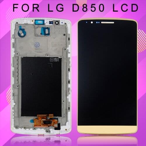 Catteny 5.5inch For LG D850 Lcd Touch Panel Screen Digitizer D851 D855 Assembly For LG G3 Display Free Shipping With Frame