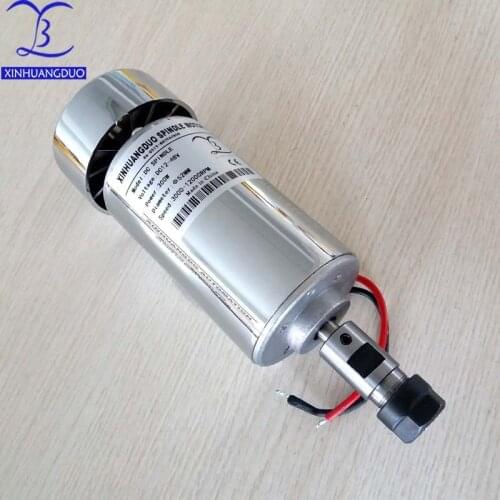 0.3KW cnc spindle motor 300W spindle motor DIY dc 12-48 cnc 300w spindle motor for PCB milling machine