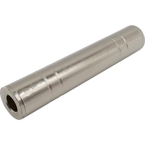 1Pcs 6.35mm Straight Through Converter 1/4" 6.35mm Female to 6.35mm 1/4 inch Female Jack Socket Mono Audio Adapter Coupler