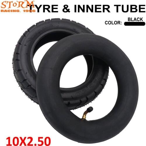 10*2.5 10 Inch Inflatable Inner Tube Outer Tyre Pneumatic 10x2.50 Tire For Gas Electric Scooters E-bikeBalance Drive Bicycle