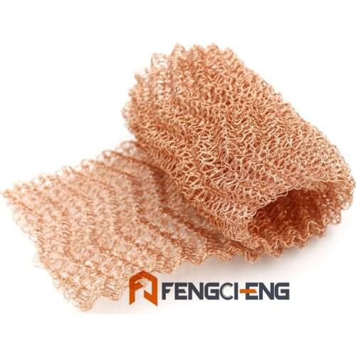 100% Pure Copper Mesh For Home Brew Distillation Pest Control 4 Wire Copper packing width 10 cm wire Free Shipping