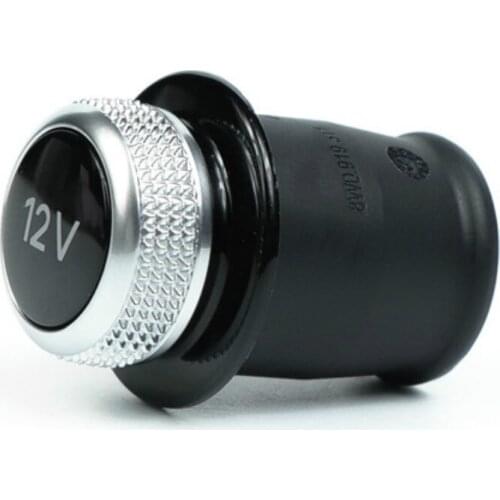 12V Chrome Plated Cigarette Lighter Plug Cover L0919311 Decoration Accessories For VW for Audi A3 A4 A5 A6L Q3 Q5 RS7