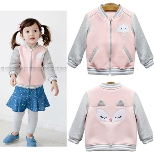2 Years Cartoon Toddler Coat Girls Jackets Girl Jacket Kid Coat Girls Coats Autumn Winter Baby Girl Coat Childrens Sweatshirt