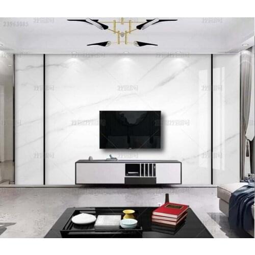 3D modern simple atmosphere marble texture mural living room sofa and TV background wall minimalist wallpaper papel DE parede