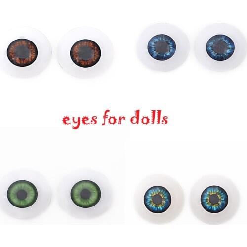 4pcs/lot reborn acrylic eyes for toys doll .22mm 24mm princess toddlers dolls accessories .blue/green eyes ,diy reborn fake eyes