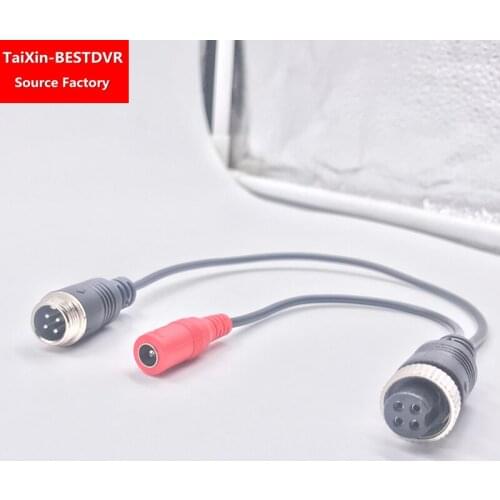 4G MDVR vehicle monitoring adapter cable Israel aviation head female to male DC truck camera cable