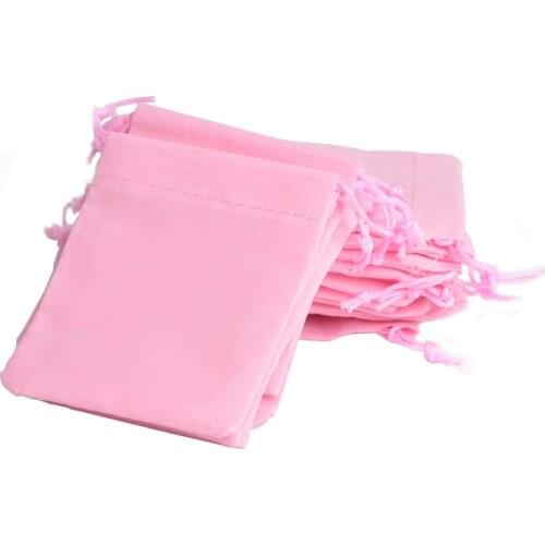 50pcs Jewelry Packaging Velvet Drawstring Pouch Bag jewelry Bag 7x9cm 2.75x3.54" New Year Christmas wedding party Gift Bags