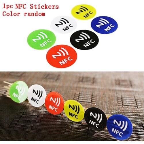 6Pcs/Sheet Waterproof PET Material NFC Stickers Smart Ntag213 Tags For All Phones