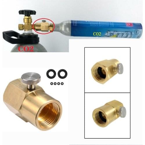 Soda Cylinder Adapter CO2 Refill Adapter Connector Kit for Filling Gas to Soda Water Bottle From Co2 Tank, Homebrew Kit