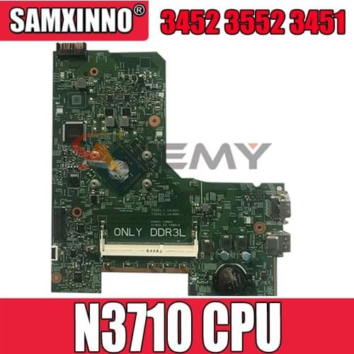 Akemy For DELL Inspiron 3452 3552 3451 Laptop Motherboard CN-0V0D1T 0V0D1T V0D1T Pentium N3710 CPU 14279-1