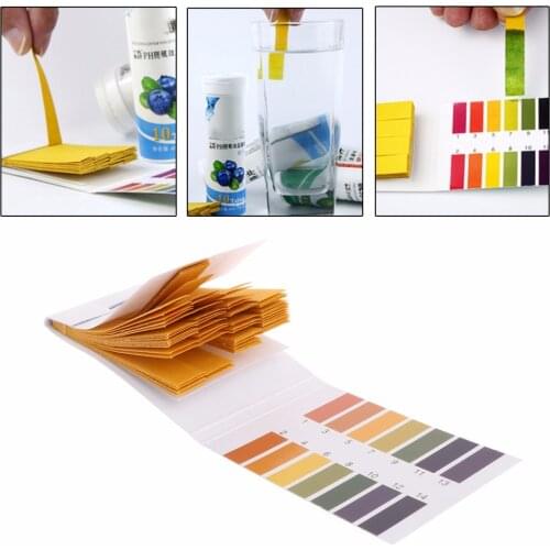 80 Pcs Test Paper 1-14PH Solution Strips Litmus Tool Kit Indicator Aquarium Fish Tank Pond Water Testing Paper C42
