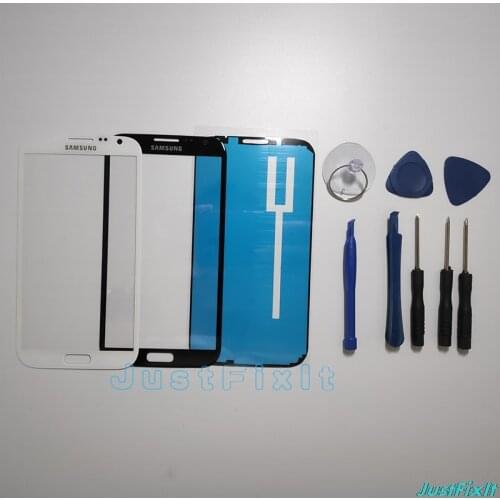 For Samsung Galaxy Note 2 N7100 GT-N7100 N7105 LCD Display Touch Screen Panel Front Glass lens Parts