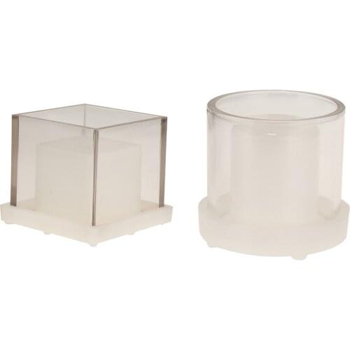 Cylinder Cube Hollow Candle Making Mould DIY Scented Candle Craft Mold Tool