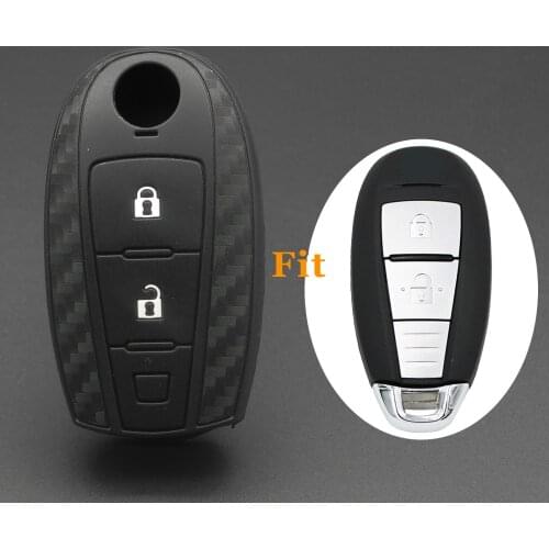Kutery 2 Buttons Remote Car Key Case Silicone Protect Shell For Suzuki Swift Sport Sx4 Scorss