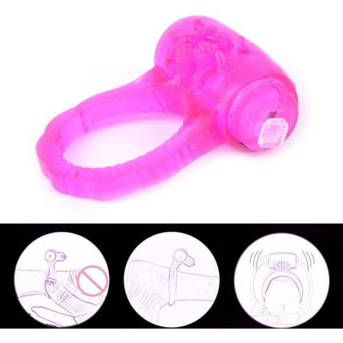 Quality Sex Toy Adult Men Vibration Collars Delay Premature Ejaculation Lock Penis Ring