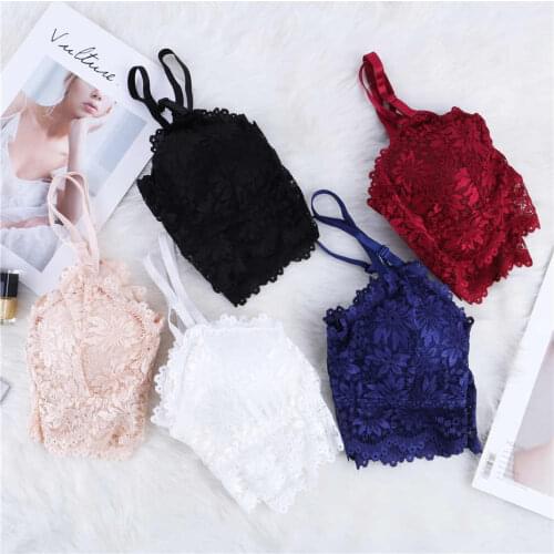 Summer Casual Tank Top for Women Sexy Bralette Adjustable Straps Vest Sleeveless Yoga Shirts Lace Crop Top Gym Fitness Plus Size