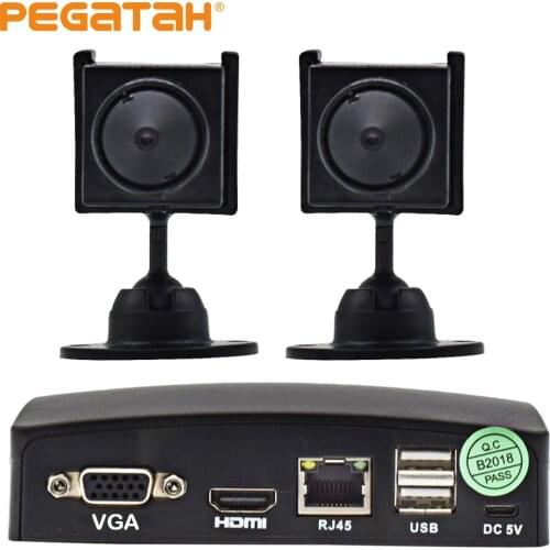 MINI 4ch DVR and 1080P Super Mini AHD Camera for cctv camera system MINI Security camera with OSD menu and 5-Axis bracket