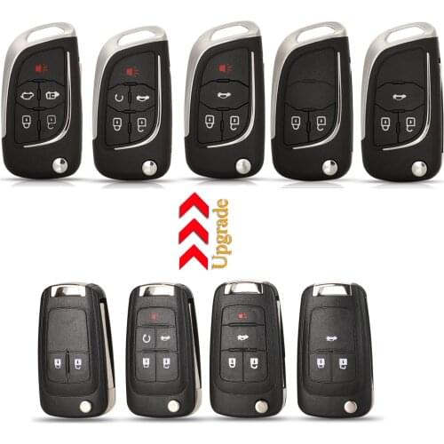 Kutery 10pcs 2/3/4/5 Buttons Modified Flip Remote Car Key Shell Case For Opel Insignia Astra H Vectra Mokka For Buick GL8