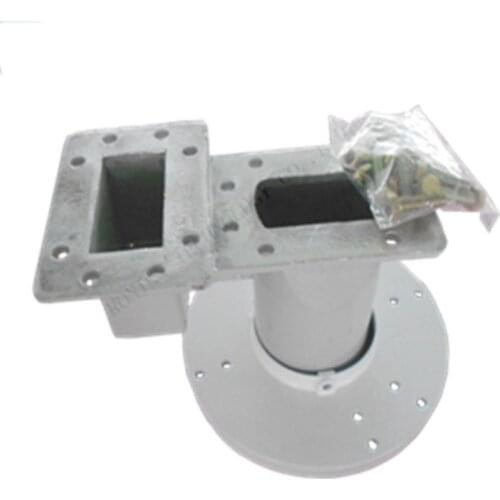 Low price C Band Dual Feedhorn Fit High Gain DRO LNBF can Support Two Single Polarized LNB High frequency head feed bracket
