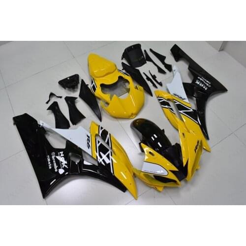 Fairings YZF R6 2006 - 2007 Yellow Black Fairings YZFR6 06 Plastic Fairings for YAMAHA YZFR6 07
