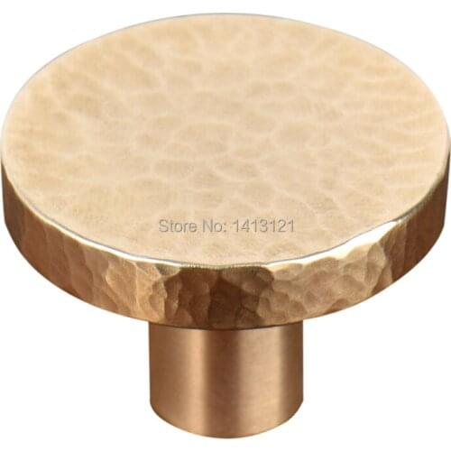 Hammer pattern solid drawer knob furniture cabinet knob hardware wardrobe shoe door single hole handle closet cone pull