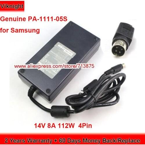 Genuine PA-1111-05S 14V 8A AC Adapter for Samsung SYNCMASTER PC24PBSSSEDC PC24PBSS SYNCM210T LTN226WX Laptop Power Supply