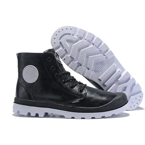 PALLADIUM Pampa Solid Ranger TP Sneakers Men High-top Ankle Boots Comfortable High Quality Lace Up Men Casual Shoes Size 39-45