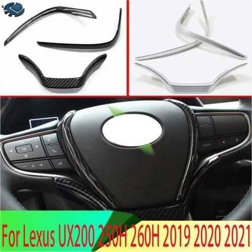 For Lexus UX200 250H 260H 2019 2020 ABS Steering Wheel Panel Cover Bezel Trim Insert Badge Molding Garnish