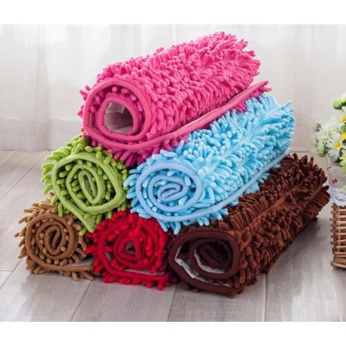 Rectangular Non Slip Carpet Bedroom Bedside Mat Bathroom Fluff Absorbent Carpet Kitchen Anti-slip Floor Mat Carpet Outdoor