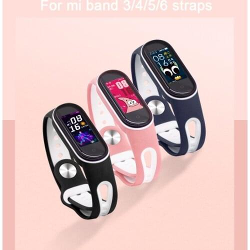 For Xiaomi Mi Band 6 5 3 4 Sport watchband Strap Silicone wrist Color strap For xiaomi mi band 3 4 5 6 bracelet Miband 5 6 Strap