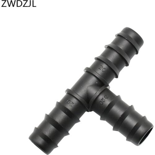Garden hose tee 3/4 water splitter 20mm garden irrigation hose 3 way connector tee barbed splitter water adapter 30pcs