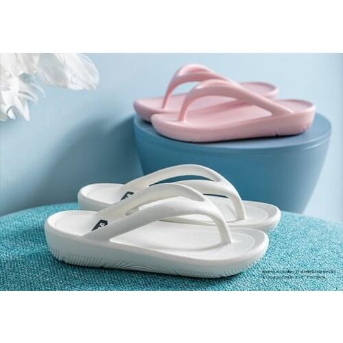 Women Flip Flops Summer Slippers Beach Slides Sandals Soft Sole Thick Bottom Comfort Non-slip Ladies Girls Bathroom Shoes