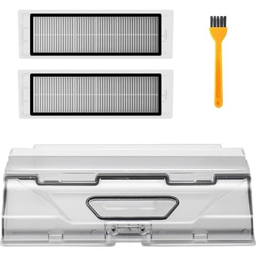 Replacement Dust Box Hepa Filter For Roborock S5 MAX S6 MAXV S6 Pure Robot Vacuum Cleaner Dustbin Trash Box Accessories