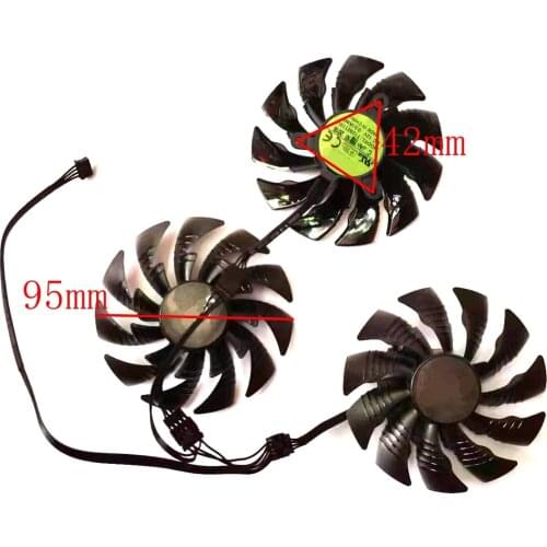 T129215BU PLD10015B12H 3pcs/lot 95mm 6pin for GIGABYTE AORUS GTX 1070/1080/1080Ti Graphics Card Fan